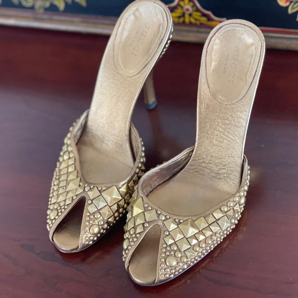Rare collector piece mules from the iconic Tom Ford era at Gucci
